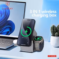 شارژر بی سیم 15 وات ارلدام مدل MAX 3IN1 Magnetic