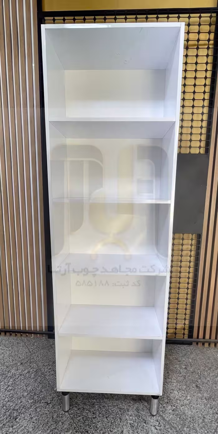 کتابخانه اداری  سفید عرض 90 مجاهد چوب آرتا
