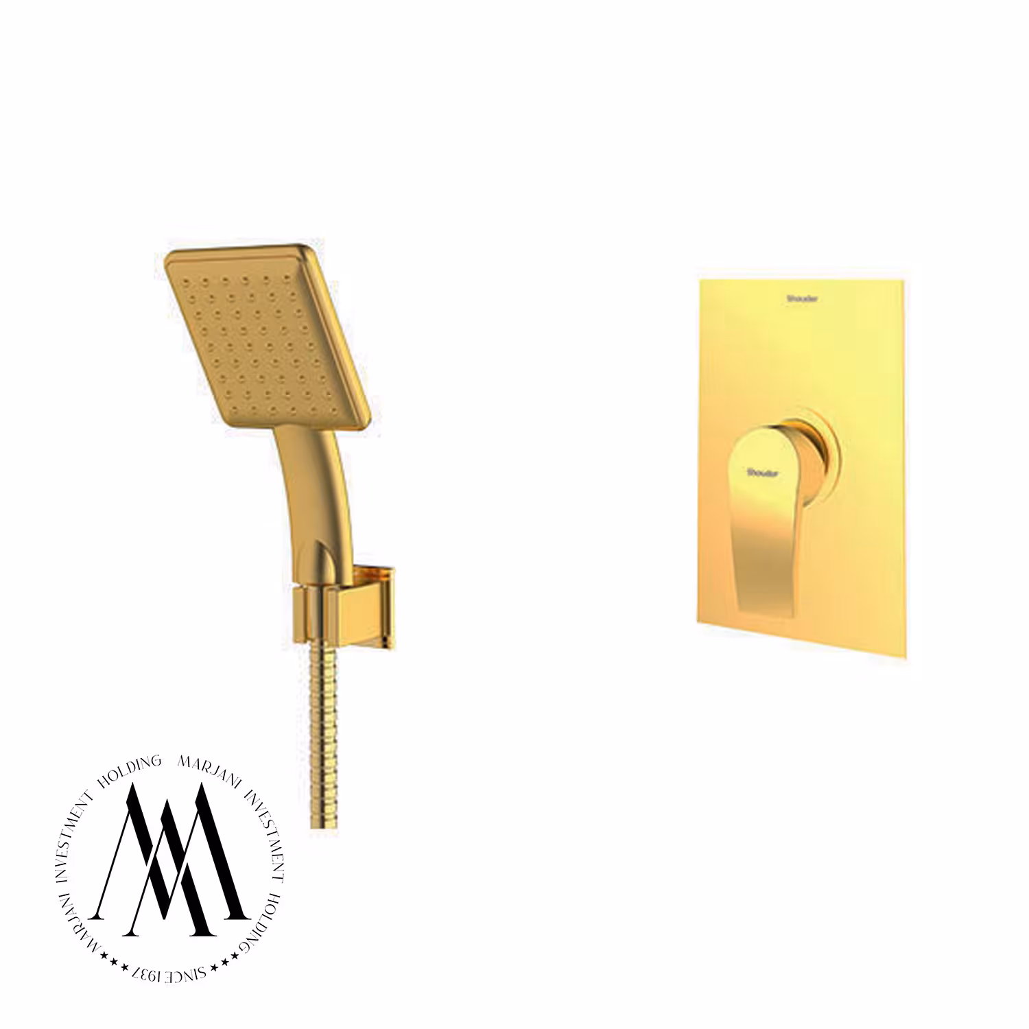 شیر حمام توکار شودر مدل رومرپلاس ABS تیپ 2 (طلامات)