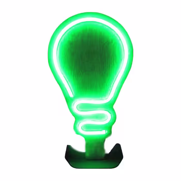 دکوری نئون چوبی مدل LAMP
