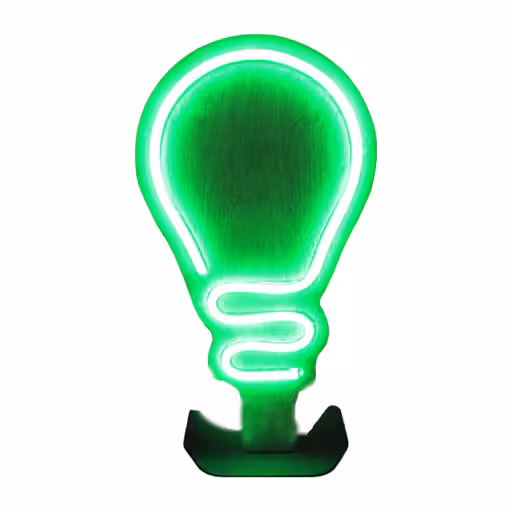 دکوری نئون چوبی مدل LAMP