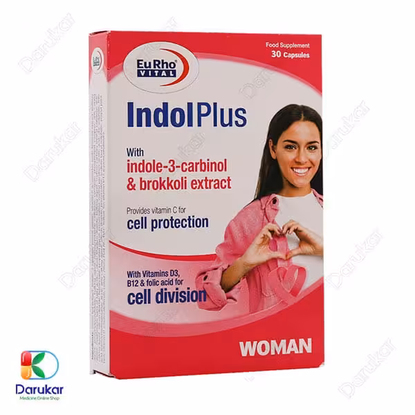 کپسول ایندول پلاس یوروویتال 30 عدد