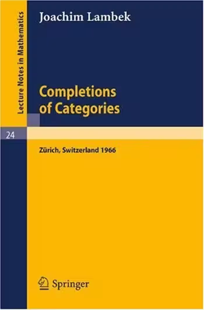 خرید و دانلود نسخه کامل کتاب Completions of Categories. Seminar 1966, Zuerich