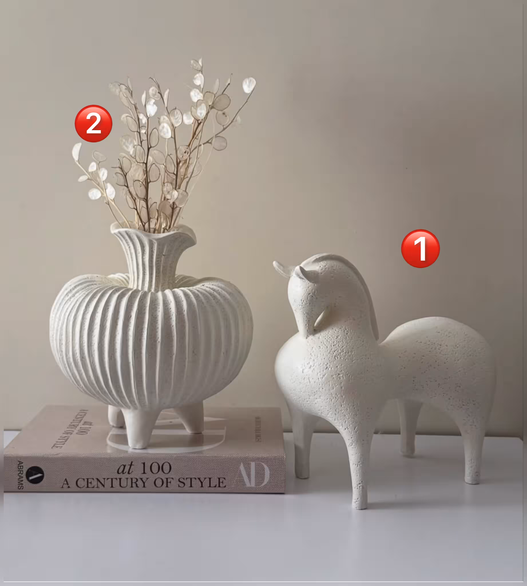 اسب و گلدان رومیزی کدکالا  1815