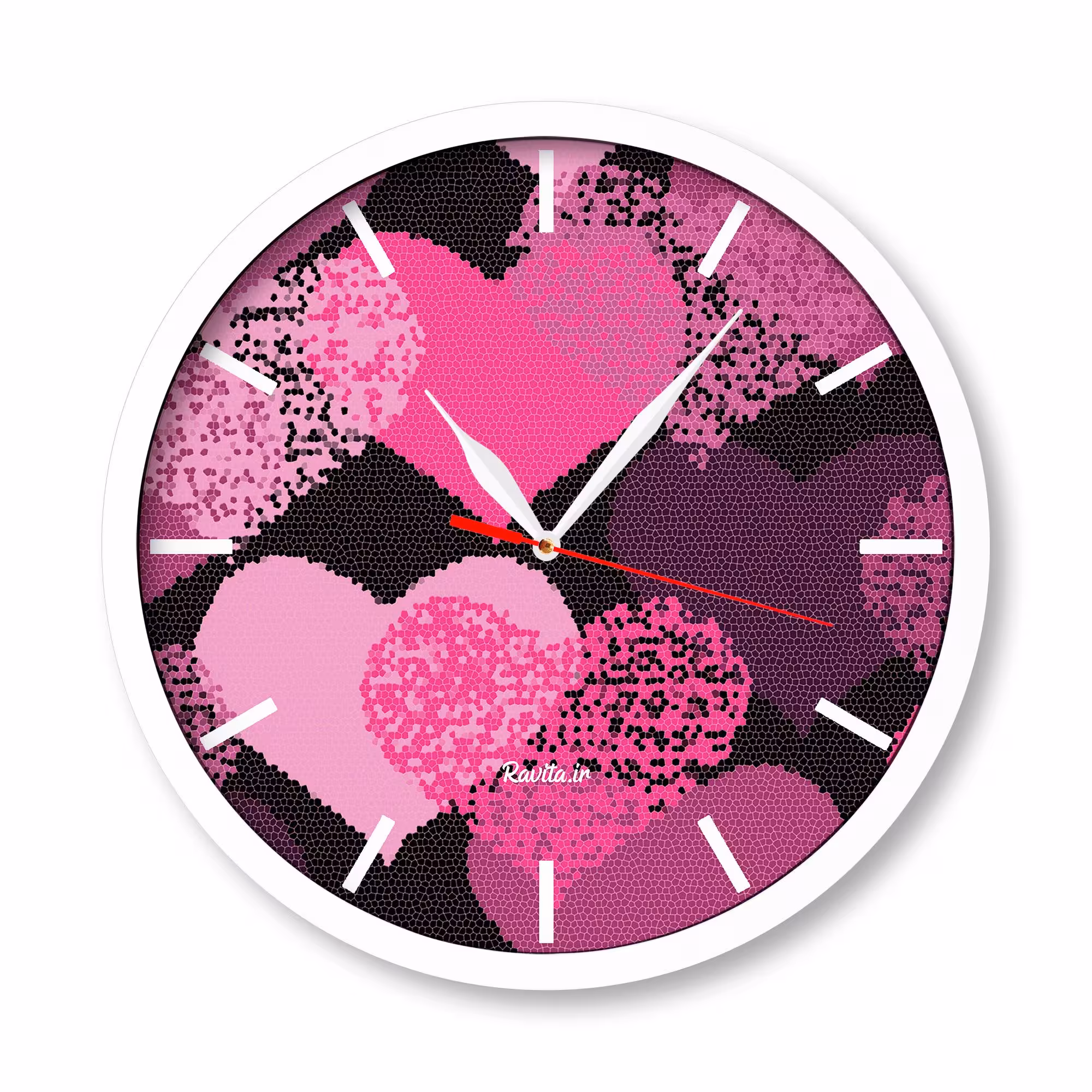 ساعت‌های دیواری راویتا طرح قلب 2209