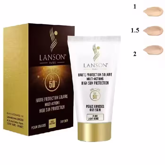 کرم رنگی ضد آفتاب لانسون مدل فلوئید شماره 1.5 حجم 40 میلی لیتر