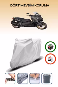 چادر موتورسیکلت خاکستری YAMAHA X MAX 250 TECH BEAR BAG MOTORICYCLE TARGET ایمن با دوام ضد آب Breen