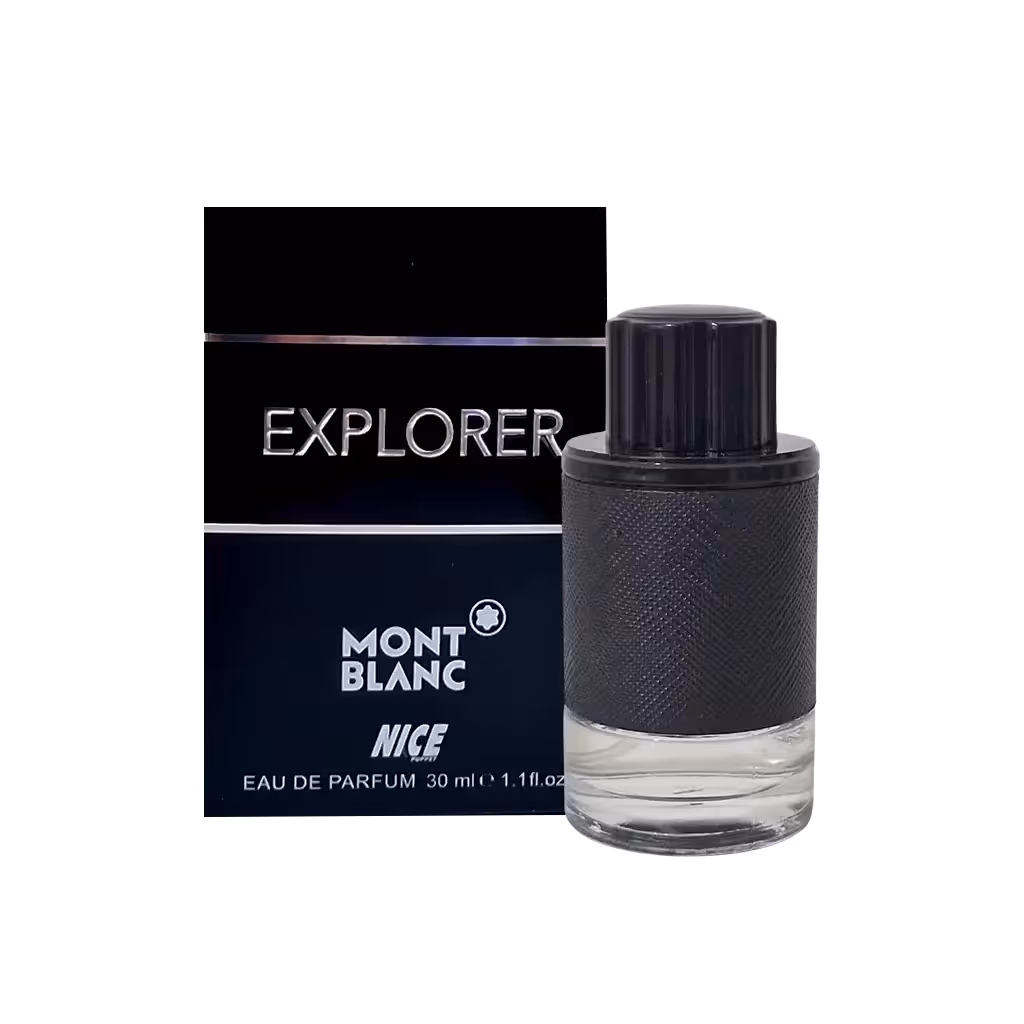 عطرجیبی مردانه نایس (اسکلاره) مدل مونت بلنک اکسپلورر (Mont Blanc Explorer) حجم 30 میلی لیتر