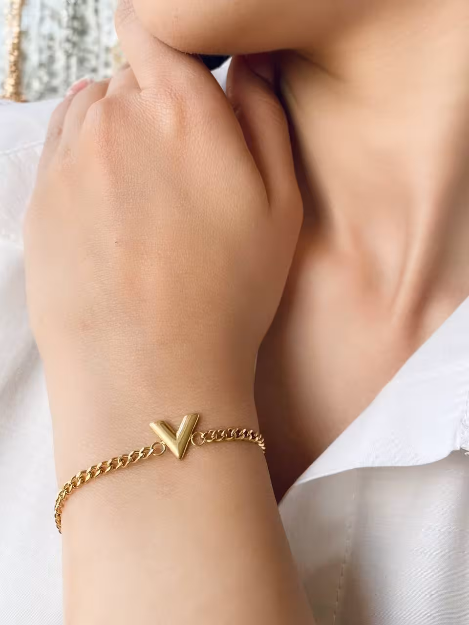 دستبند استیل مدل لویی ویتون