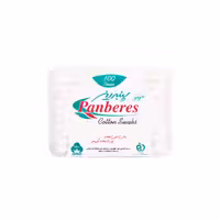 گوش پاک کن پنبه ریز Cotton Swales ظرف مکعبی حاوی 100عدد
