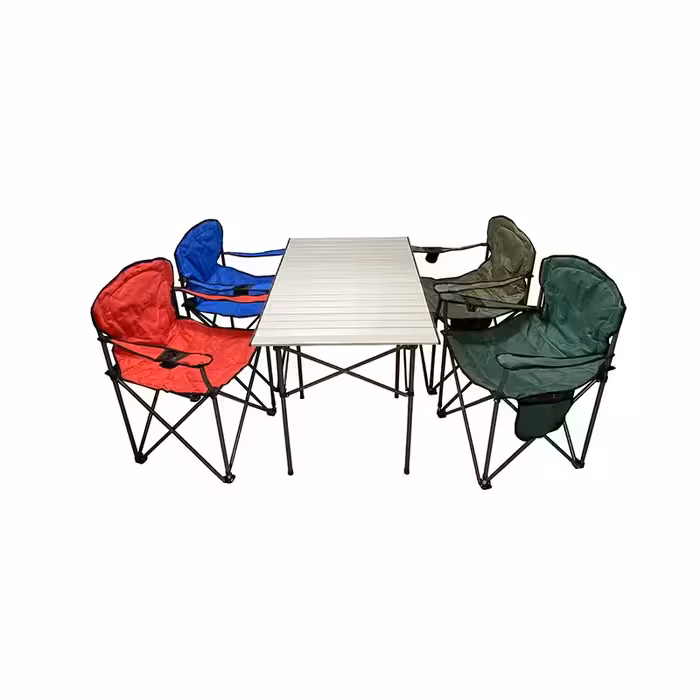 میز تاشو 6 نفره پرستیژ با صندلی تاشو 4 نفره مدل PB-4