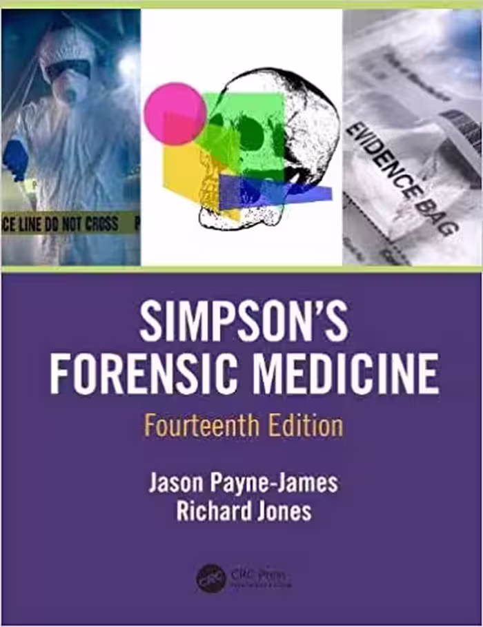 خرید و دانلود نسخه کامل کتاب Simpson's Forensic Medicine (14th Edition) - Original PDF