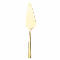 کفگیر سرو کیک ناب استیل مدل فلورانس تمام طلایی