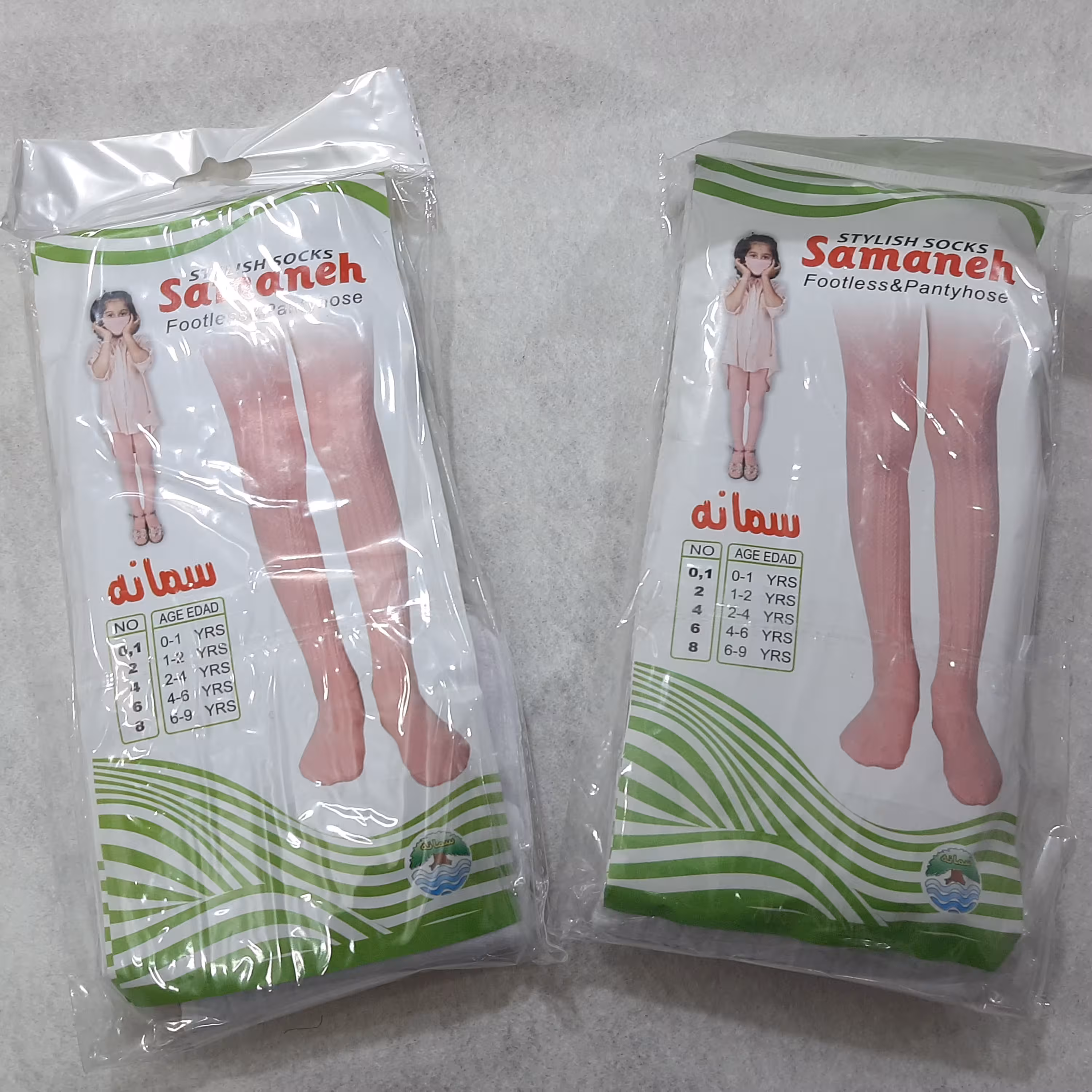 جوراب شلواری بچه گانه ضخیم  رنگ سفید  مناسب سن1تا3سال