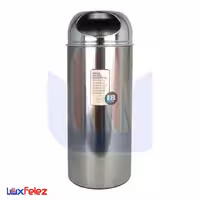 سطل زباله شفق مدل جا سیگاری دار گرد 18 لیتری