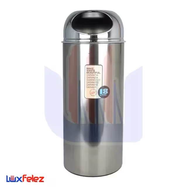 سطل زباله شفق مدل جا سیگاری دار گرد 18 لیتری
