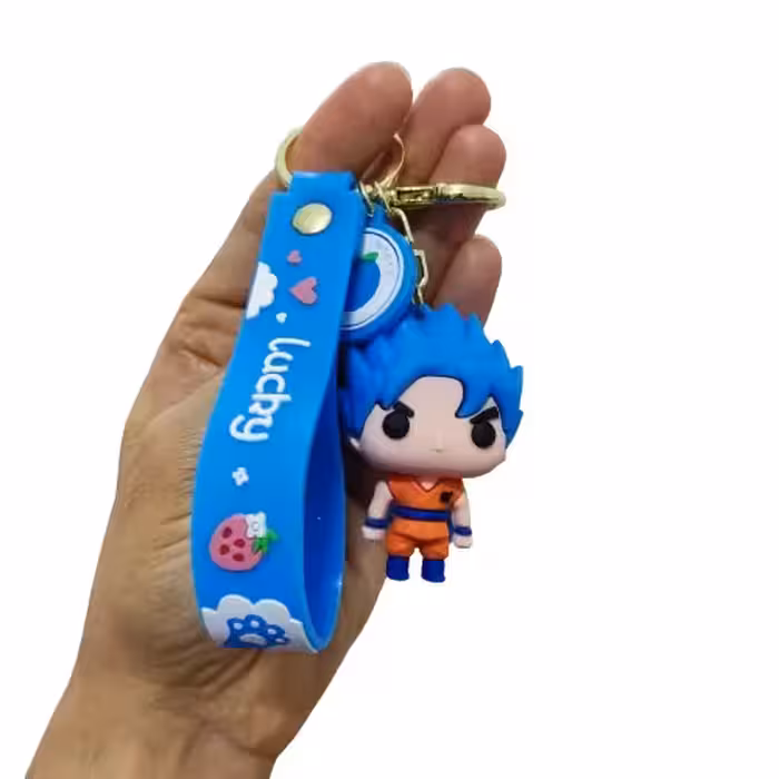 جاکلیدی طرح دراگون بال سایز بزرگ با گیره طلایی