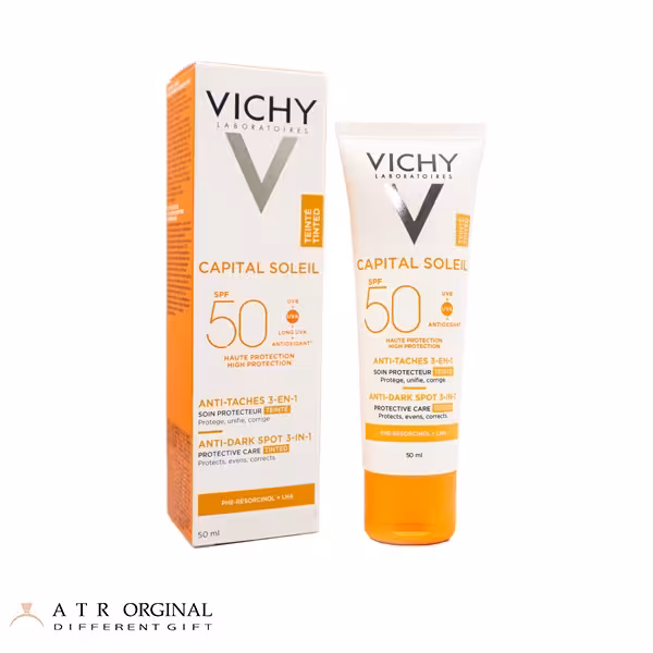کرم ضد آفتاب ضد لک رنگی 3 در 1 VICHY ANTI-TACHES ویشی