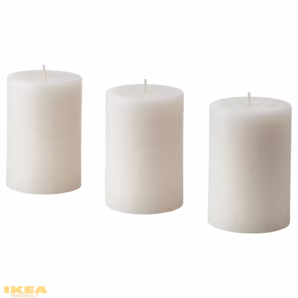 ست 3تایی شمع ستونی معطر مدل ADLAD | برند ایکیا | ارسال 15 الی 20 روز کاری