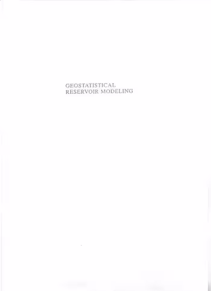 خرید و دانلود نسخه کامل کتاب Geostatistical Reservoir Modeling