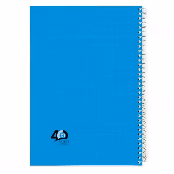 دفتر 40 برگ سیمی تک رنگ جــور کد 9423.طرح 1