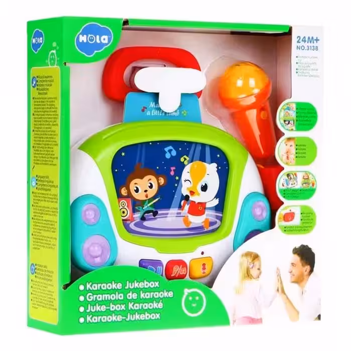 اسباب بازی میکروفون موزیکال ضبط صدا هولی تویز Hola کد 3138
