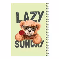 دفتر مشق 80 برگ اس جی مدل تدی گل