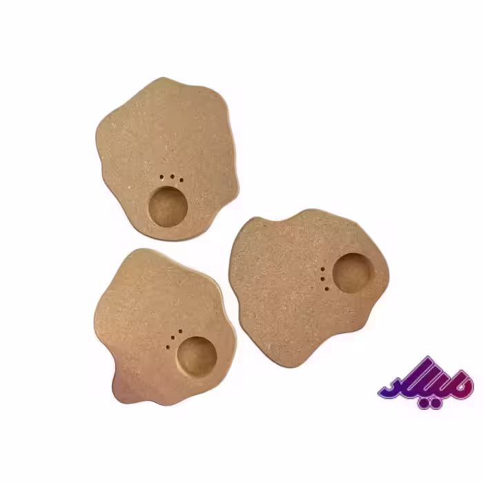 بیس MDF خام وارمر دفرمه 16 میل قطر 16 سانت طرح رندم