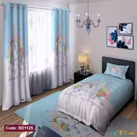 ست اتاق خواب دخترانه طرح یونیکورن کد BD1125