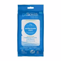 دستمال مرطوب پاک کننده شیشه شیر و پستانک 40 عددی دکتر براونز