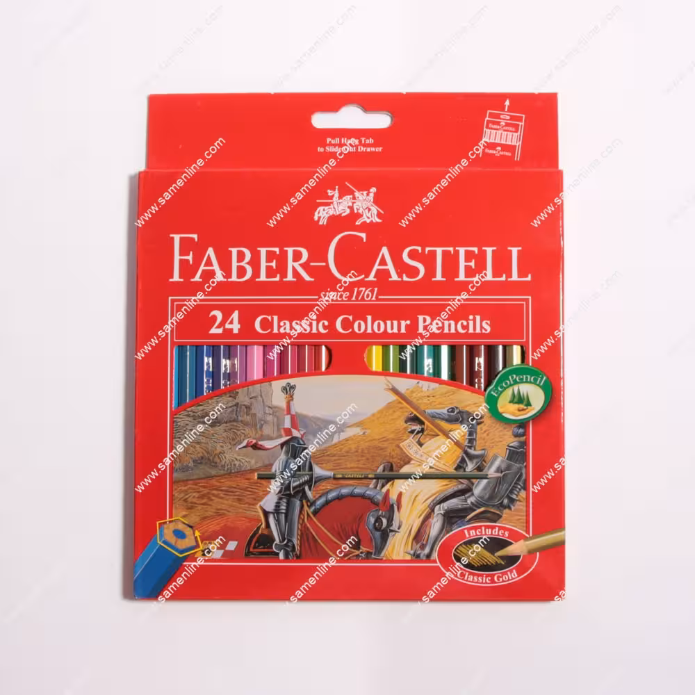 مدادرنگی 24 رنگ فابر کاستل مدل کلاسیک