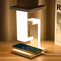 چراغ خواب رومیزی شناور معلق مدل شارژر بی سیم SMART DESK LAMP
