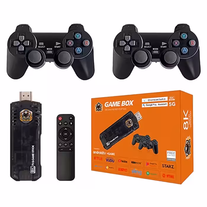 کنسول بازی   اندروید باکس با ظرفیت 64 گیگ Game Box 8K Ultra HD