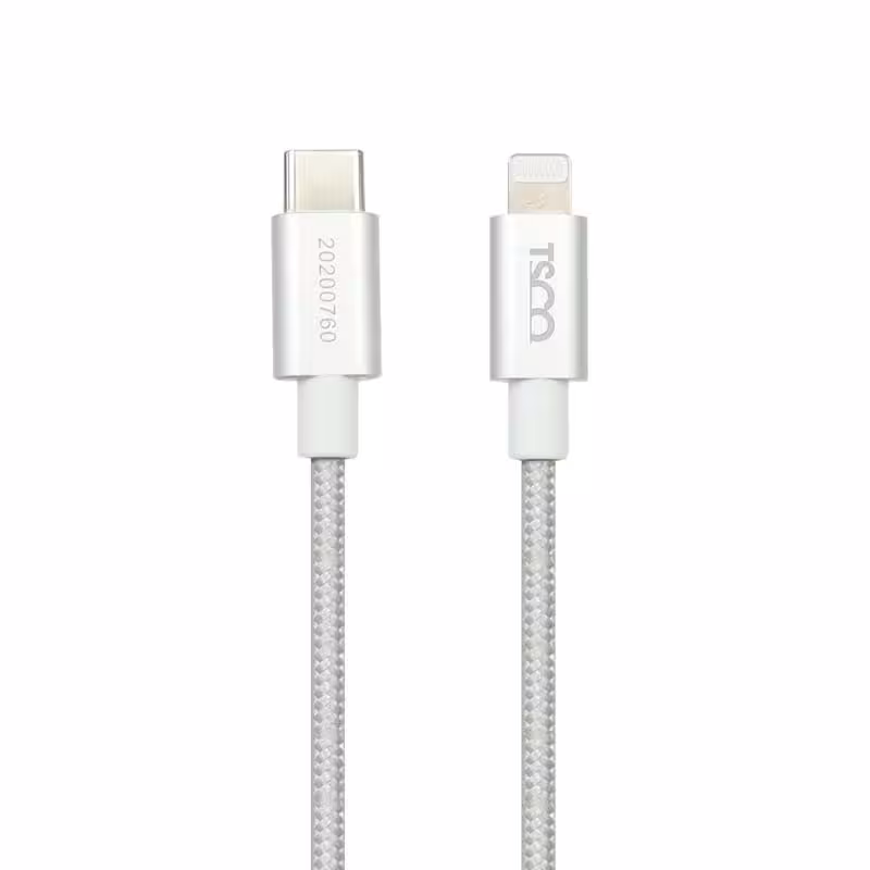 کابل تبدیل USB-C به لایتنینگ تسکو مدل TC PD 200 طول 1.5 متر