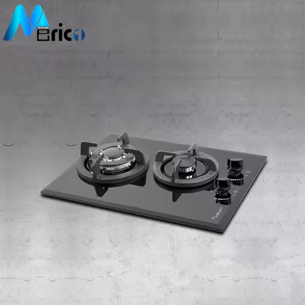 گاز رومیزی میلان کد G22 دو شعله شیشه