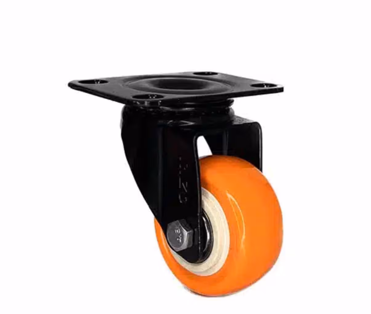 چرخ پایه مشکی نارنجی سایز 40 گردان پارس