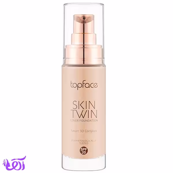 کرم پودر تاپ فیس مدل SKIN TWIN شماره 003