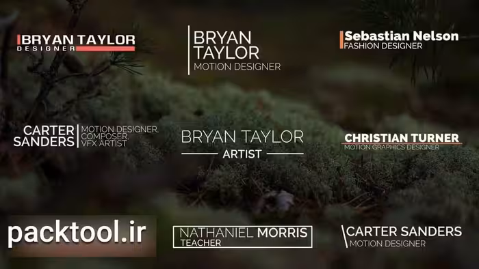 پروژه آماده داوینچی ریزالو زیرنویس مینیمال Minimal Lower Thirds Template - پک تول