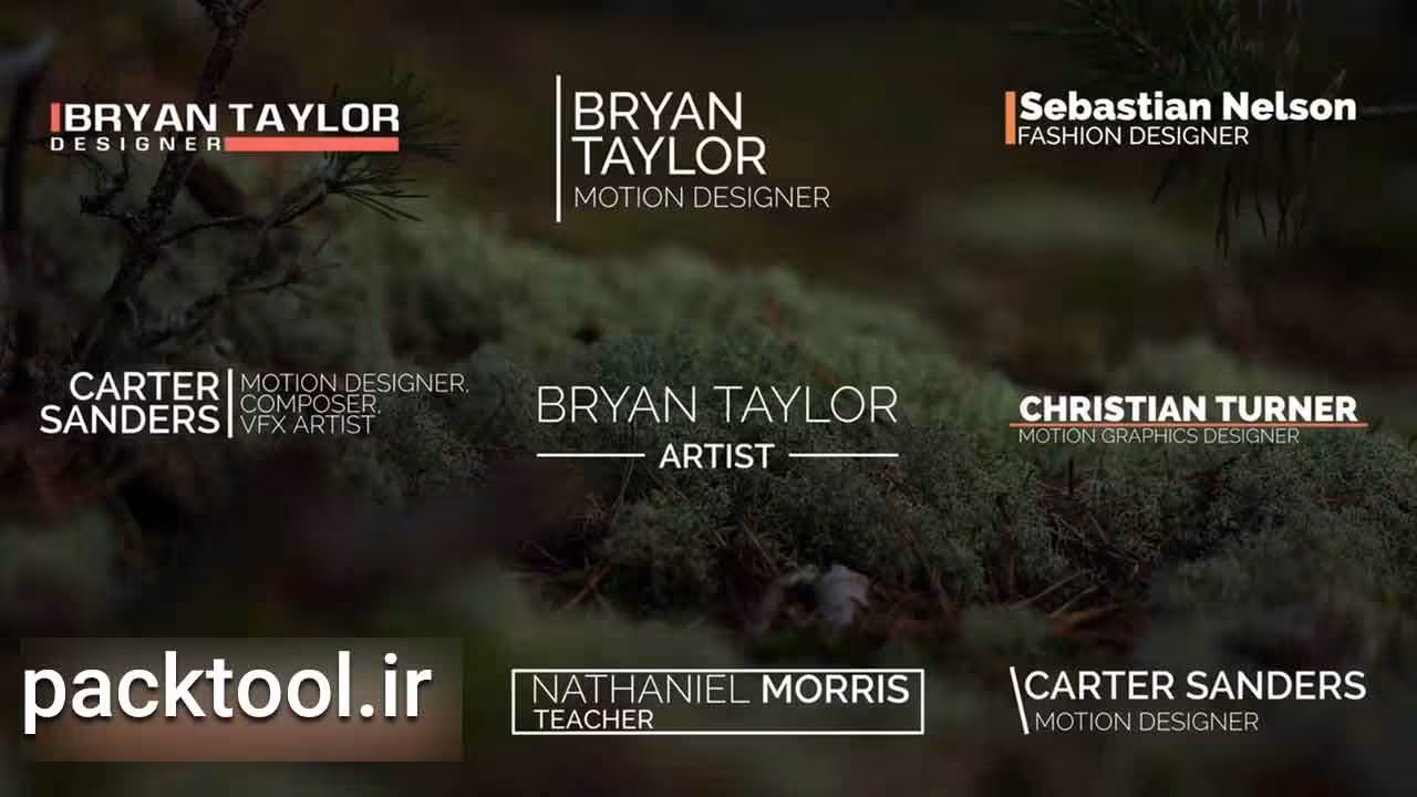 پروژه آماده داوینچی ریزالو زیرنویس مینیمال Minimal Lower Thirds Template - پک تول