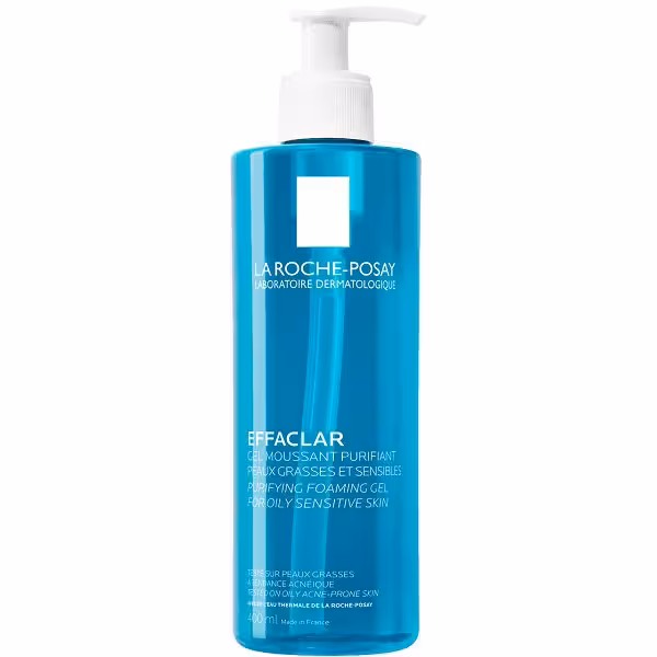 ژل شستشوی افکلار لاروش پوزای پوست چرب  (لارش)LAROCHE-POSAY EFFACLAR GEL MOUSSANT PURIFIANT 400 ml
