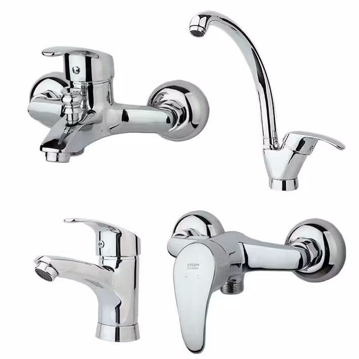 ست شیرآلات راسان مدل درسا کروم