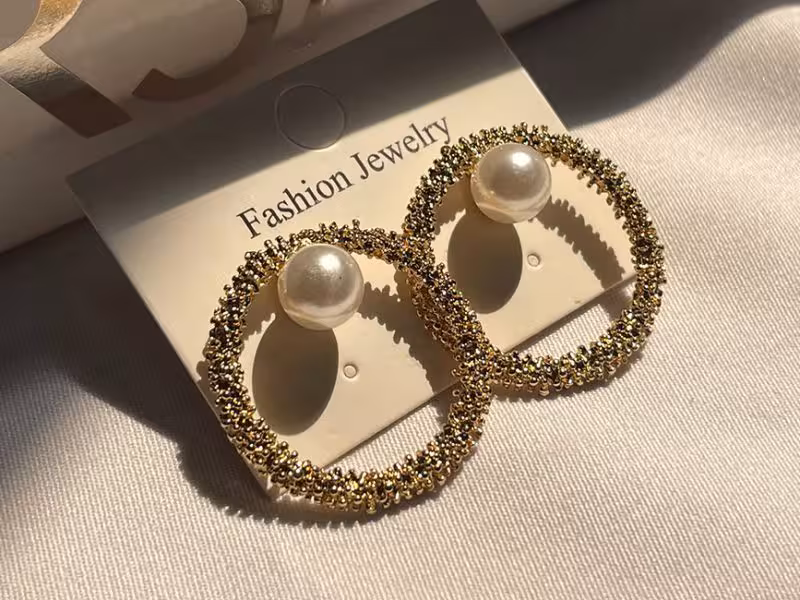 گوشواره سواروفسکی تک مروارید