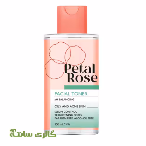تونر پاک کننده مخصوص پوست چرب پتال رز Petal rose حجم 150 میل
