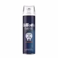 فوم اصلاح ژیلت Fusion proglide sensitive active sport حجم 250 میلی لیتر