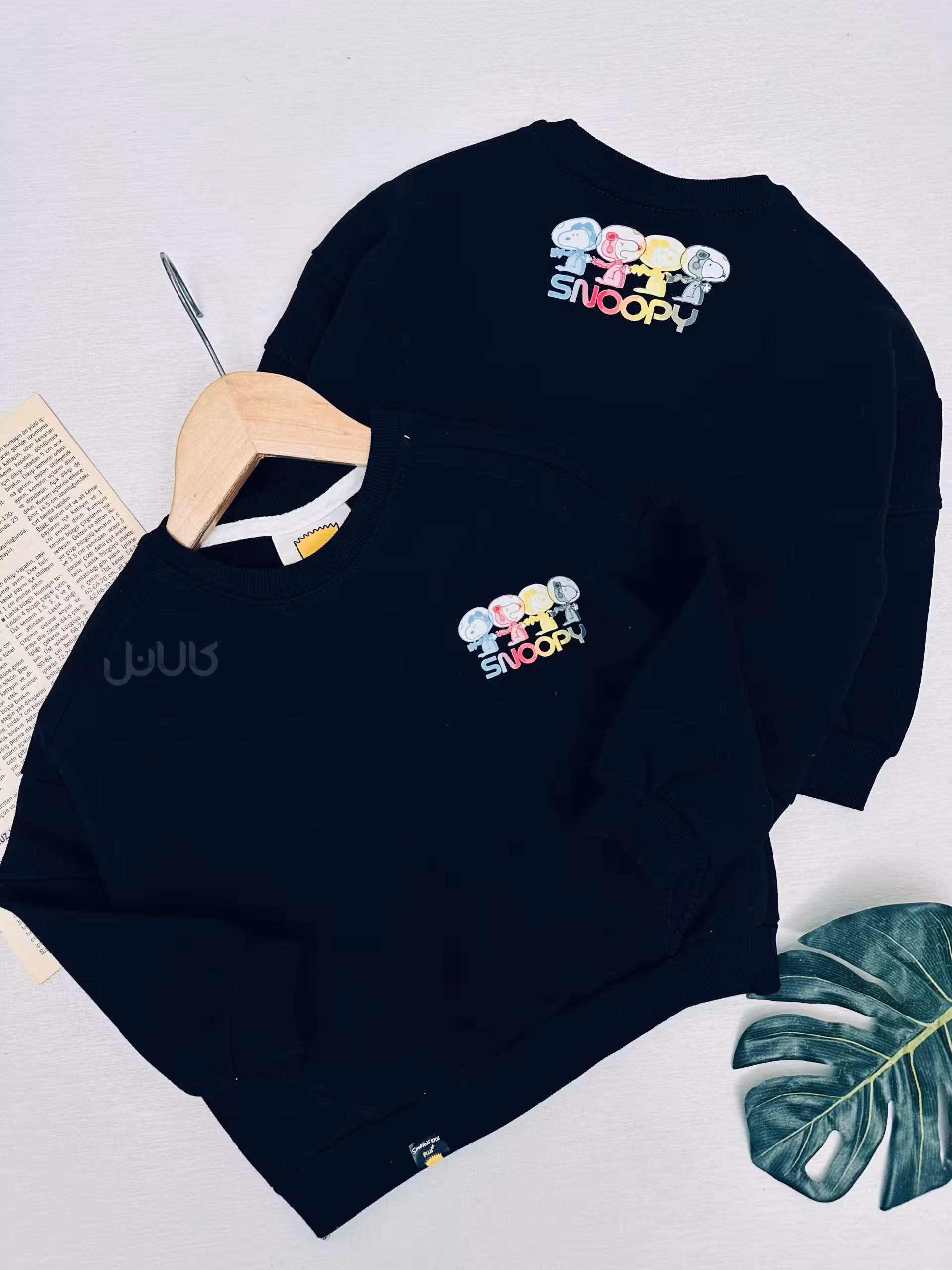 دورس تو کرکی بچگانه با چاپ مینیمالی رنگ مشکی