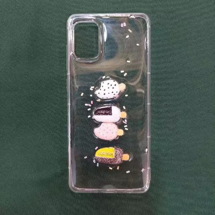 قاب ژله ای پشت شفاف بستنی B سامسونگ A12