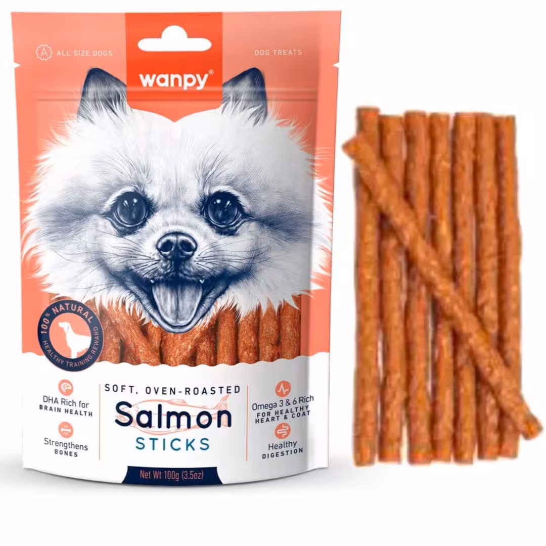 تشویقی سگ ونپی طعم ماهی سالمون مدل sticks