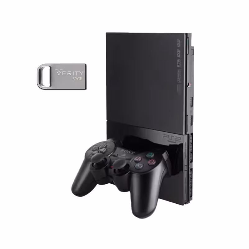 کنسول بازی سونی Playstation 2 Slim دوکاره مودبو V5 ظرفیت 32 گیگابایت
