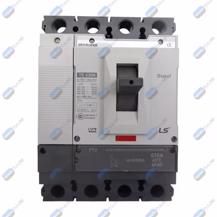 کلید 630 آمپر اتوماتیک کامپکت هیوندای (قابل تنظیم حرارتی/قابل تنظیم مغناطیسی) چهار پل سری TS با کد TS630N ATU 630 4 _قدرت قطع 65KA_تنظیم حرارتی: 0.8 الی 1 و مغناطیسی: 5 الی 10_آمپر فریم 630