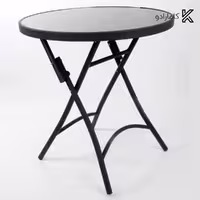 میز تاشو گرد 80 نگین